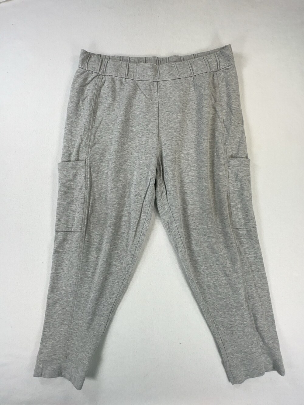 Eileen Fisher Cargo Jogger Pants Tencel Heather Gray Size Petite